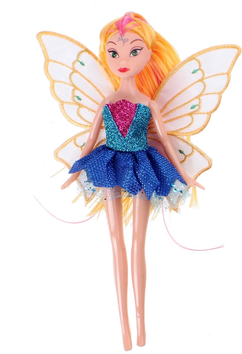 Pms Tienerpop Fee 23 Cm Geel/donkerblauw
