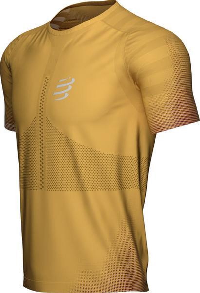 Compressport Racing SS Shirt Heren - goud - maat S