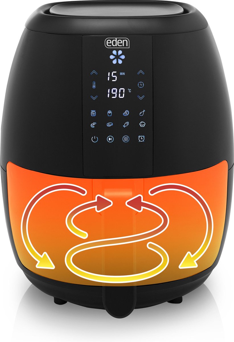 Eden ED-7005 Airfryer – Inhoud: 3.5 liter – Digitale bediening
