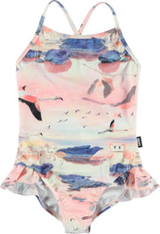 Molo - UV-badpak meisjes - Noona - Flamingo