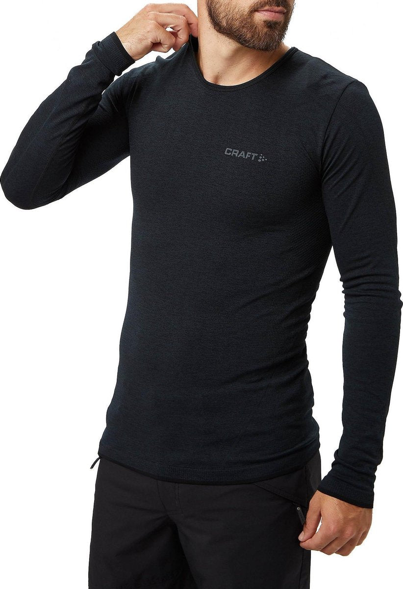 Craft Active Comfort Baselayer Thermoshirt Zwart Heren - Maat M