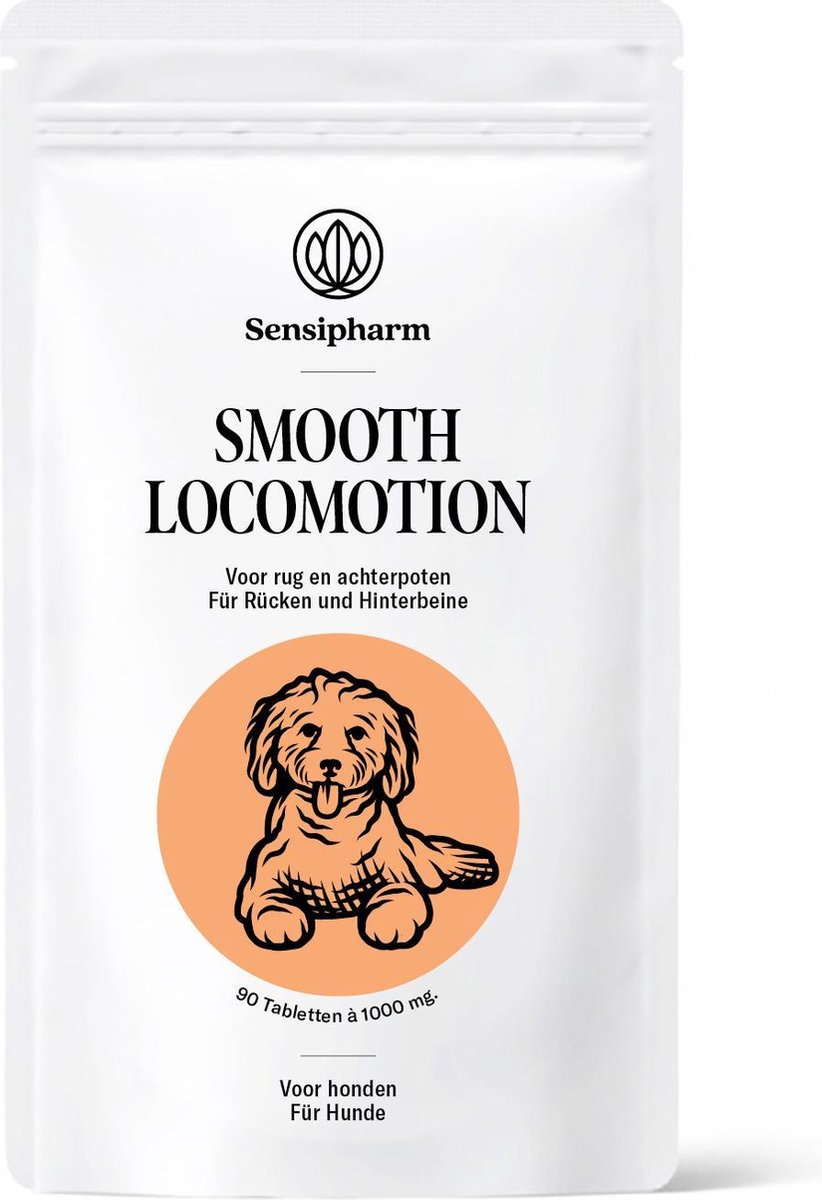 Sensipharm Smooth Locomotion Hond - Voedingssupplement voor Spieren Rug & Achterpootjes - 90 Tabletten à 1000 mg