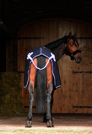 Cavar Wollen Deken 400 gram Donkerblauw 195cm