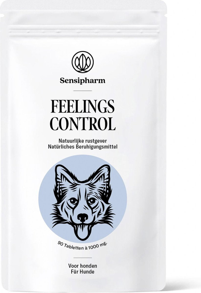 Sensipharm Feelings Control Antistressmiddel voor Hond en Kat - Rustgevend Voedingssupplement bij Stress