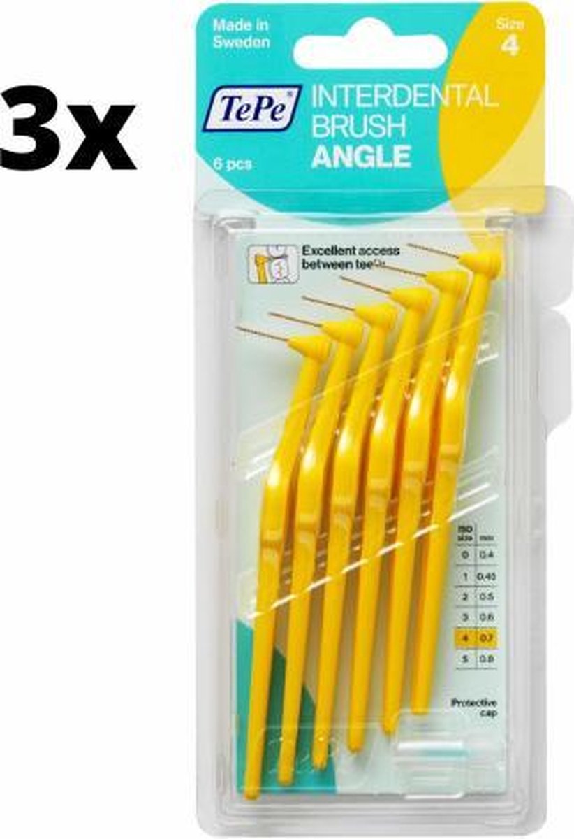 TePe Angle Geel - 18 stuks - Rager - Voordeelverpakking