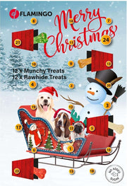 Flamingo Kerst Adventskalender voor Honden - Hondensnack