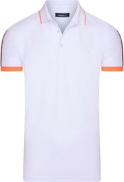Ferlucci - Exclusieve Heren Polo - Stretch - Model Como - Wit Neon