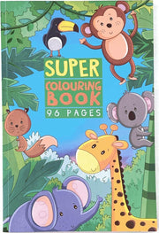 Super Colouring Book - Wilde dieren - Kleurboek - 96 pagina's
