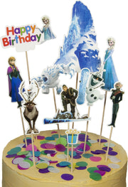 Frozen | cake flags | taart vlag | taartversiering | taart topper | taart decoratie | decoratie topper