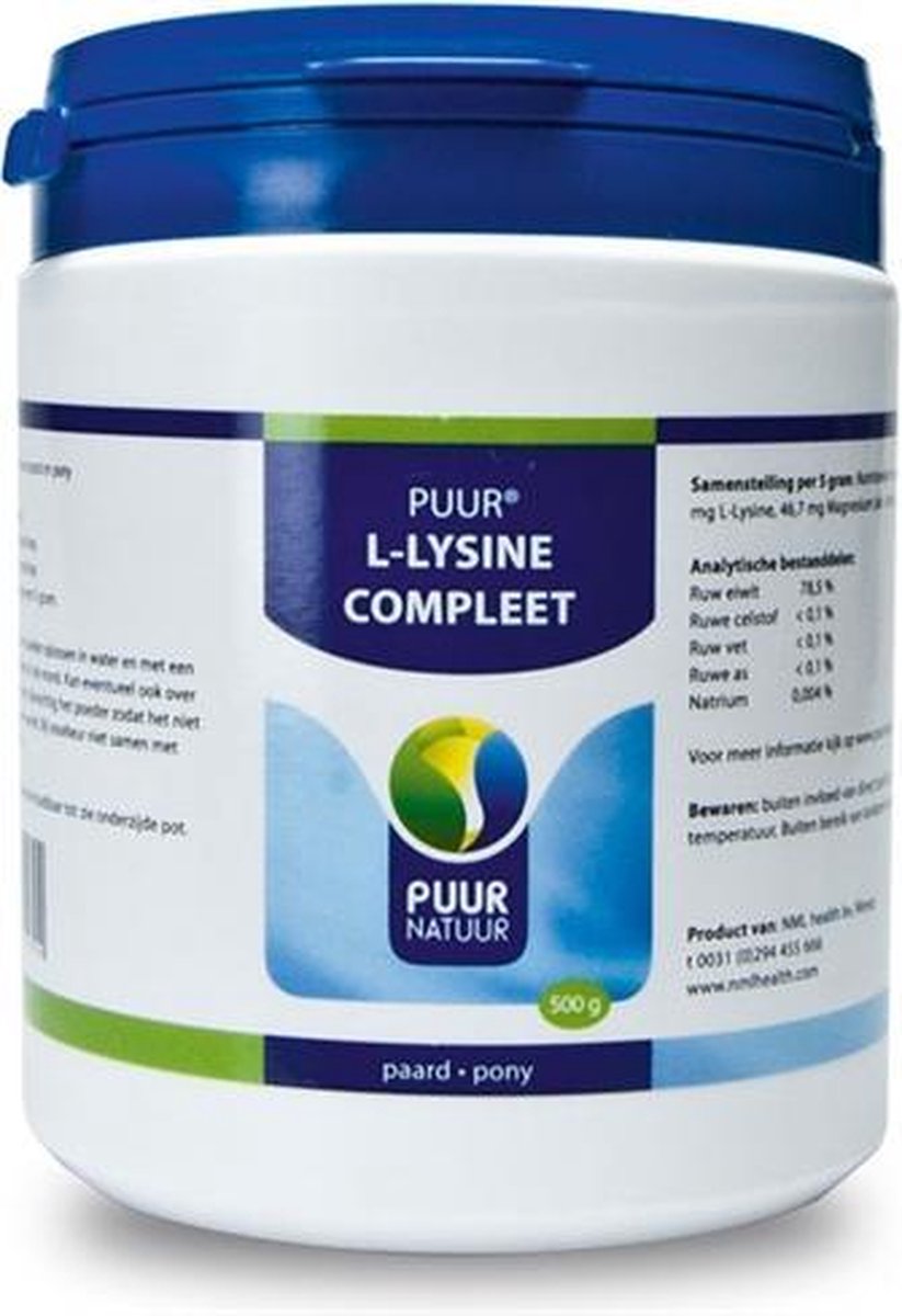Puur Natuur L-Lysine Voor Paard En Pony 500 GR