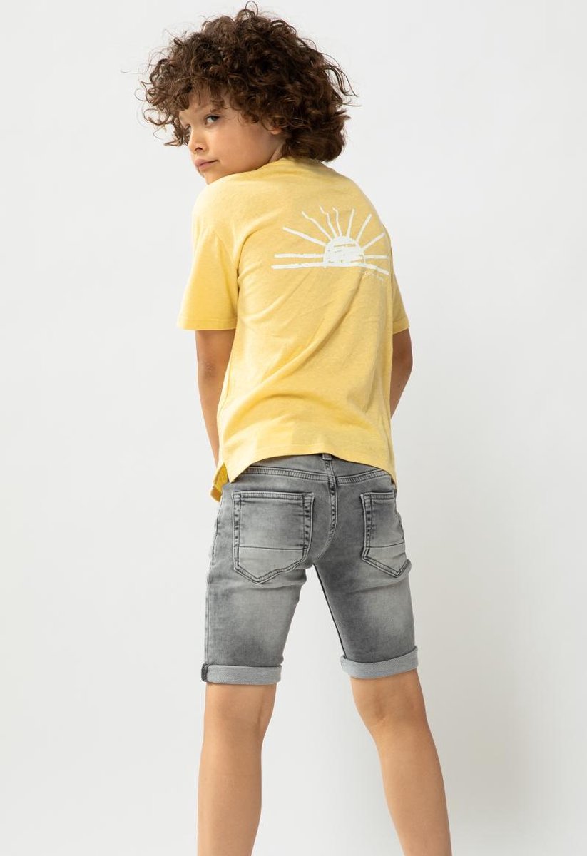 Sissy-Boy - Geel T-shirt met korte mouw en artwork op de rug