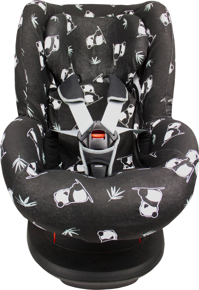 Autostoelhoes 1+ - Interlock - Rugsteun - Shy Panda - Black - Briljant Baby