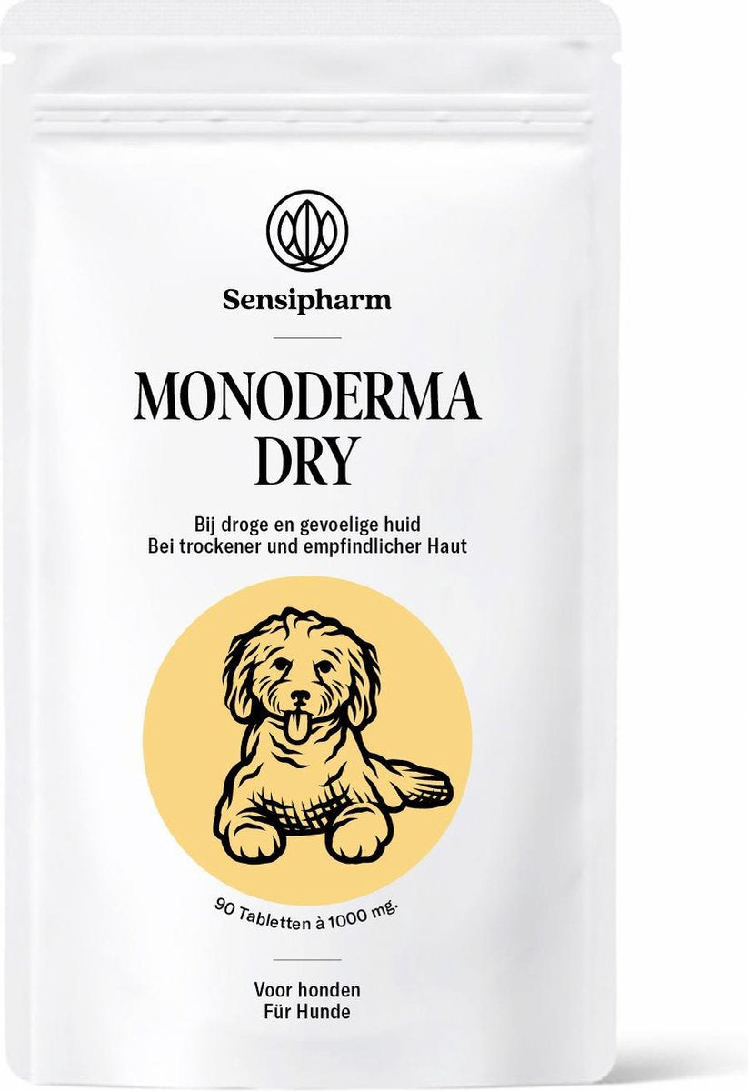 Sensipharm Monoderma Dry Hond - Voedingssupplement voor Huid en Vacht