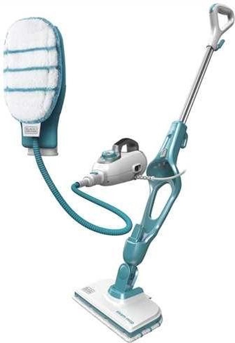 BLACK+DECKER 9IN1 Steam-mop Rechtopstaande stoomreiniger 0.5l 1300W Turkoois