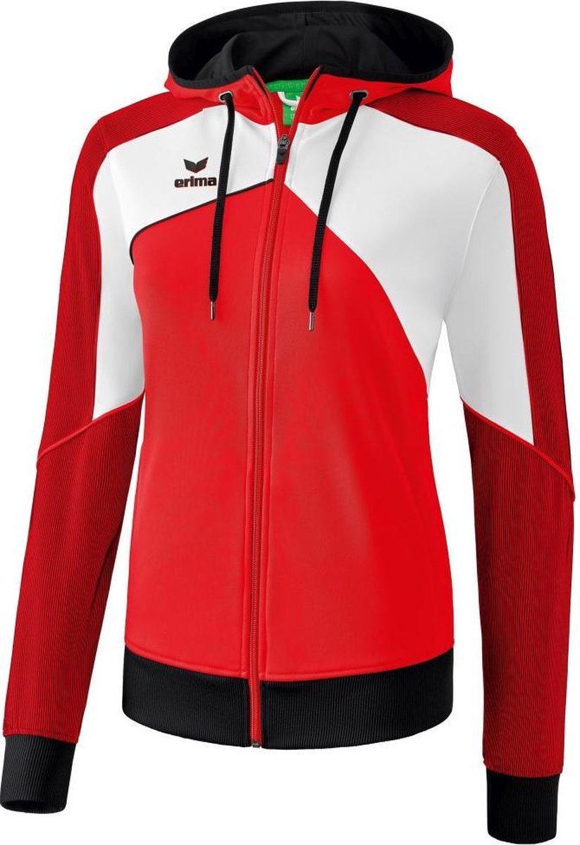 Erima Premium One 2.0 Dames Trainingsjack - Jassen  - rood - 40