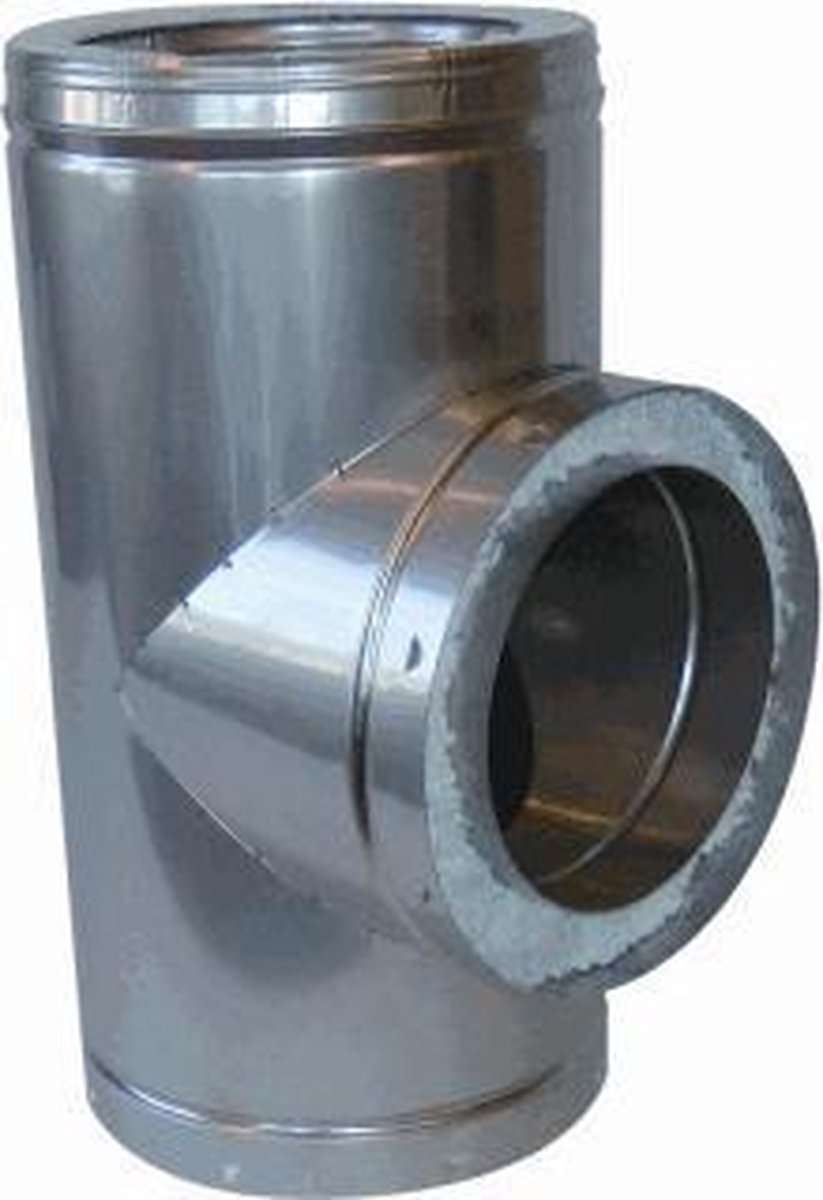 Metaloterm AT-systeem RVS T-stuk 90 ATT90 150mm ATT9015