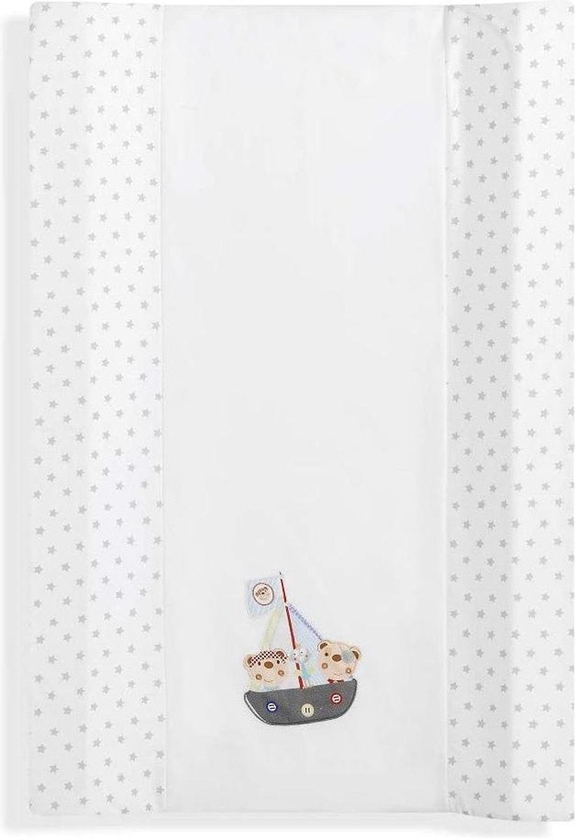 Interbaby Aankleedkussen Junior 80 X 55 Cm Katoen/pvc Wit