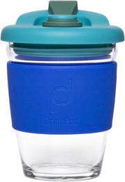 Herbruikbare Koffiebeker - 340ml -  Oceaan Blauw - Glas - Pioneer