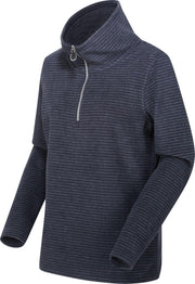Solenne van Regatta voor Dames met halve rits van gestreept Fleece met een gemiddeld gewicht