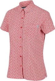 Regatta Blouse Mindano V Dames Polyester Rood Bloemen Maat 34