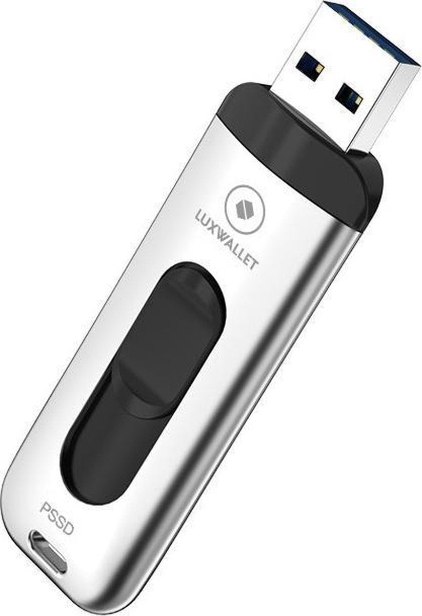 LUXWALLET SSD1 - Flash Drive 512GB - 300 MB/s - USB 3.1/3.0 – Draagbare SSD Hard Drive - Solid State Drive