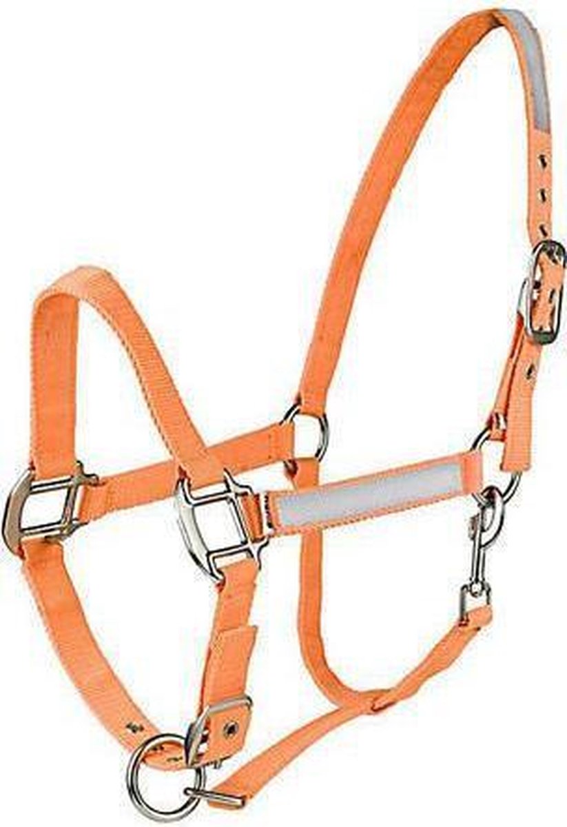 Horze Reflecterende Halster Oranje Full