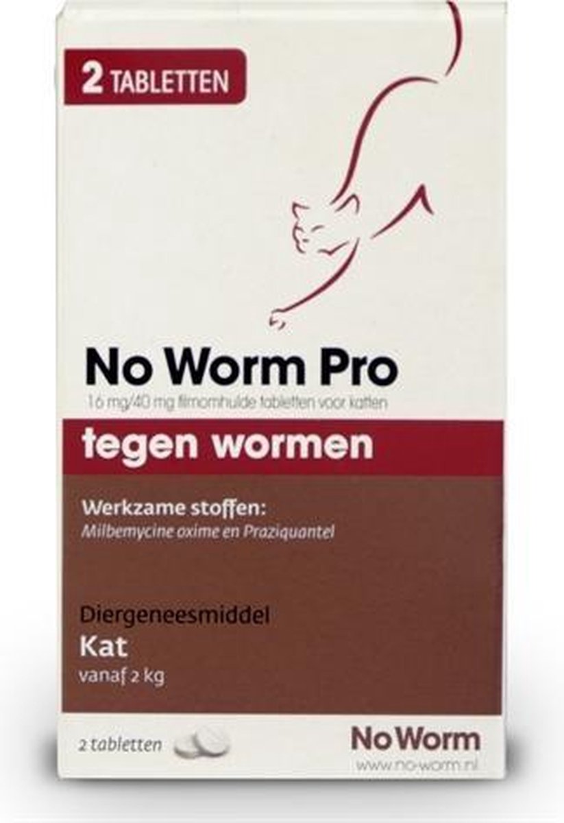 Kat no worm pro - 2 tbl - 1 stuks