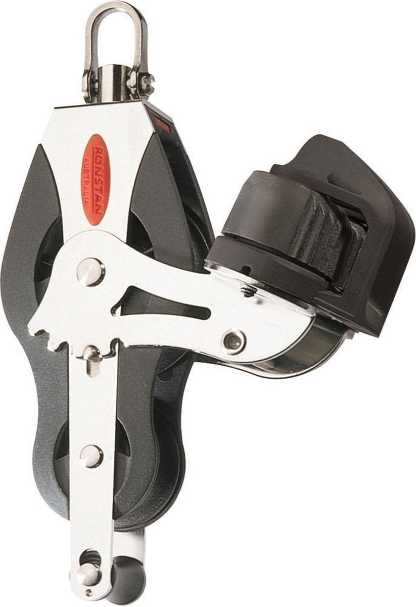 Ronstan Vioolblok 50mm met hondsvot + verst. klem RF50530