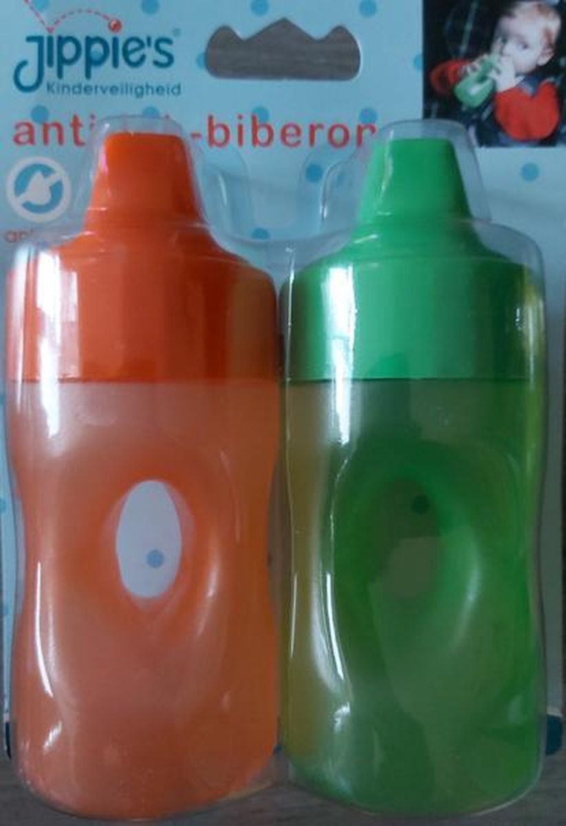 Jippie anti-lek fles set van 2 stuks