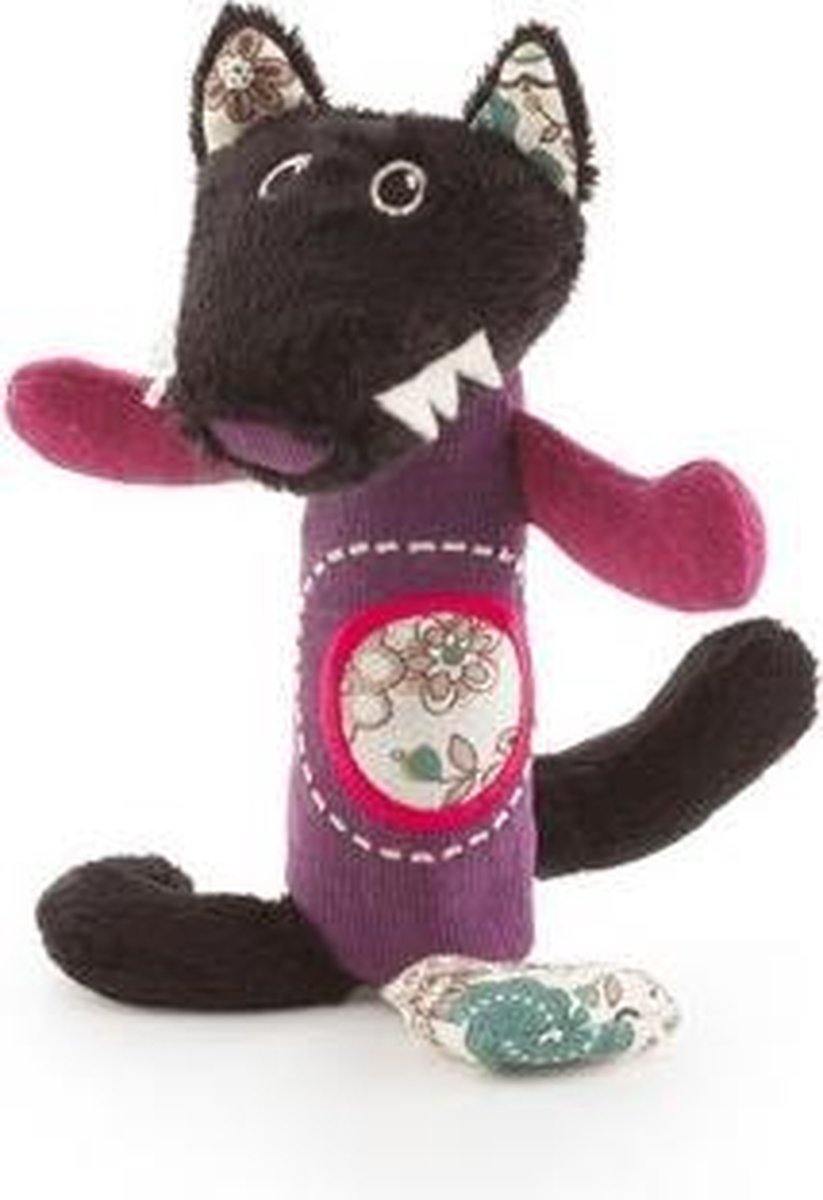Trudi Knijp Knuffel Wolf Rufus 15 Cm Zwart