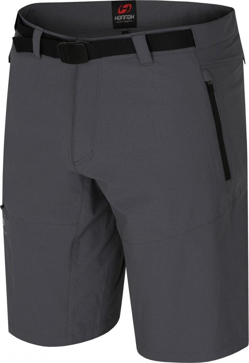 Hannah Korte Broek Doug Heren Polyamide/elastaan Grijs Mt L