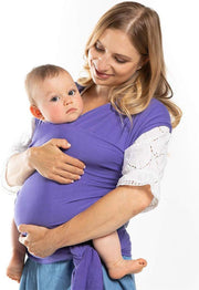 Babydrager - Draagdoek - Buikdrager - Draagzak - Paars - Pora - Katoen- Inclusief twee spenen!!