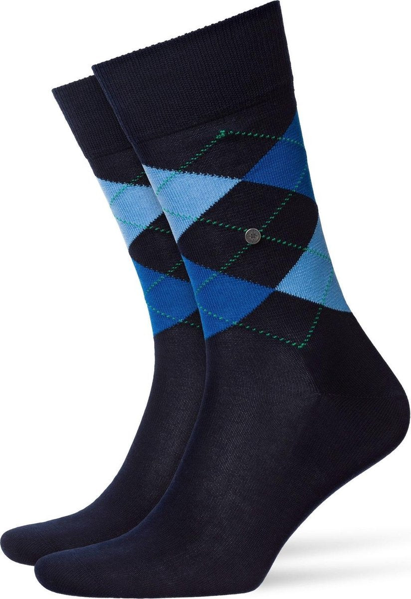 Burlington Manchester Herensok 20182 - Blauw 6120 marine Heren - 46-50