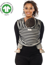 Babylonia TRICOT SLEN DESIGN Draagdoek Baby - 500 cm - Black & White