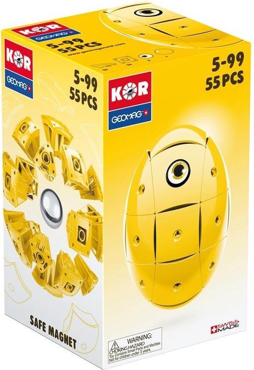 Geomag KOR 2.0 Pantone 108 Yellow 55 delig