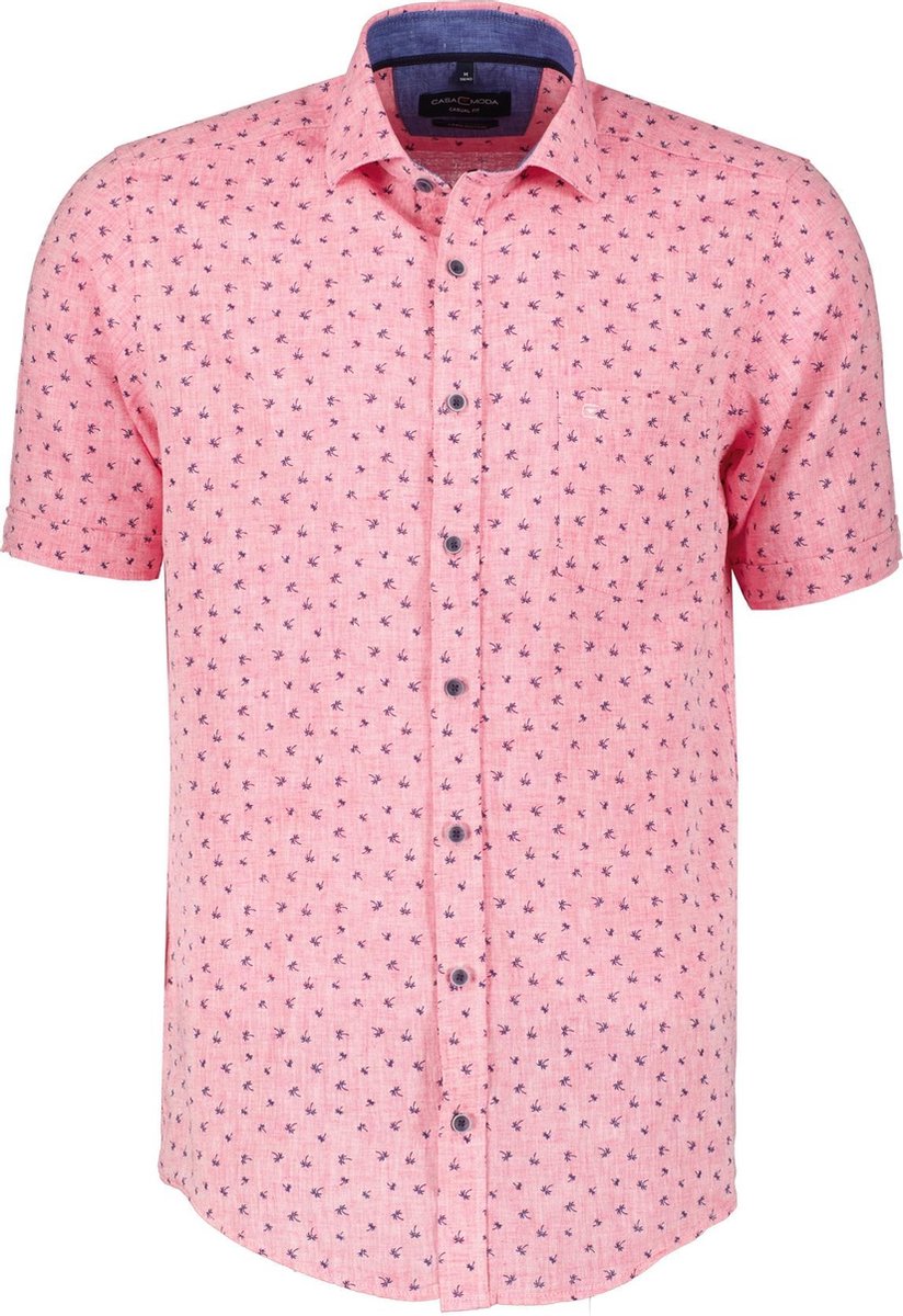 Casa Moda Overhemd - Regular Fit - Roze - 4XL Grote Maten
