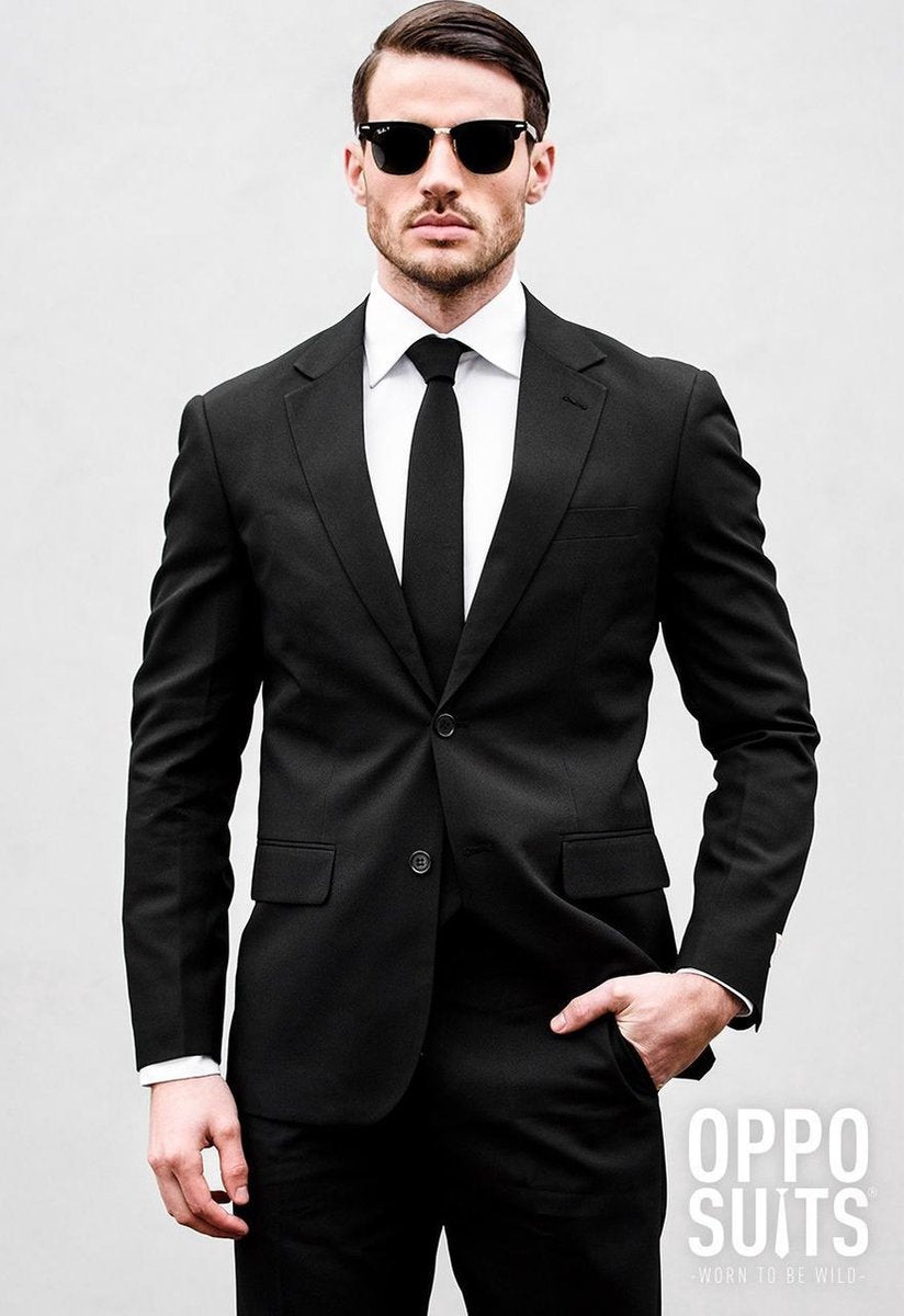 OppoSuits Black Knight - Mannen Zomer Kostuum - Zwart - Feest - Maat 62