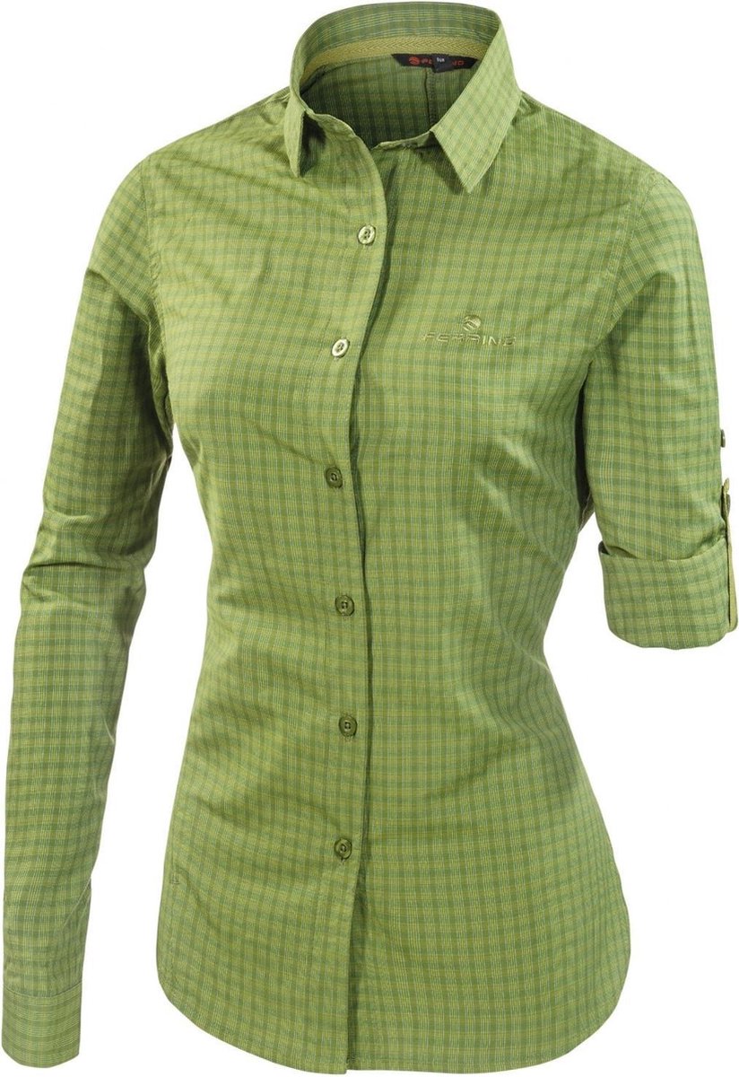 Ferrino Blouse Perinet Ls Dames Groen Maat Xs
