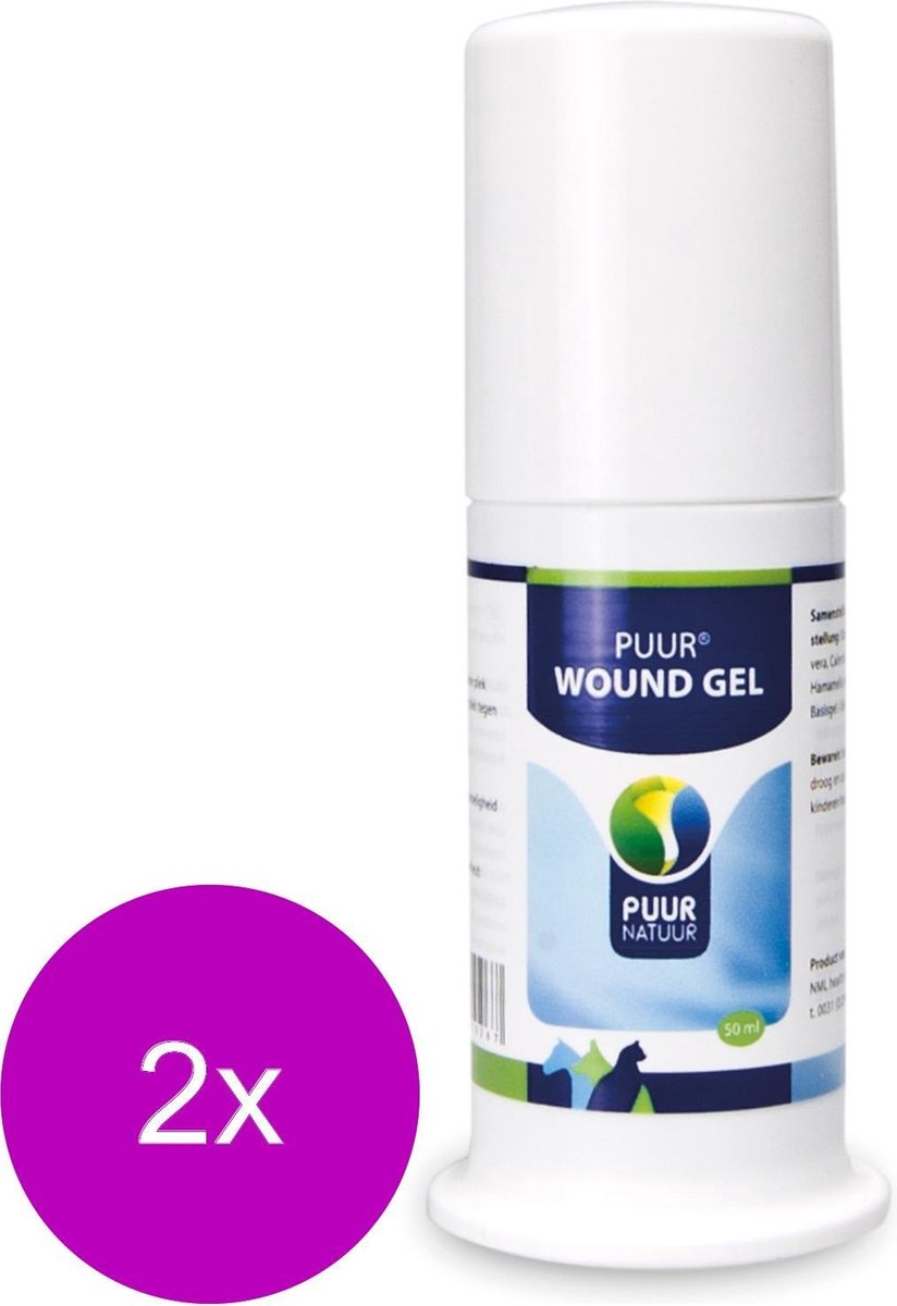 Puur Natuur Wound Gel - Huidverzorging - 2 x 50 ml
