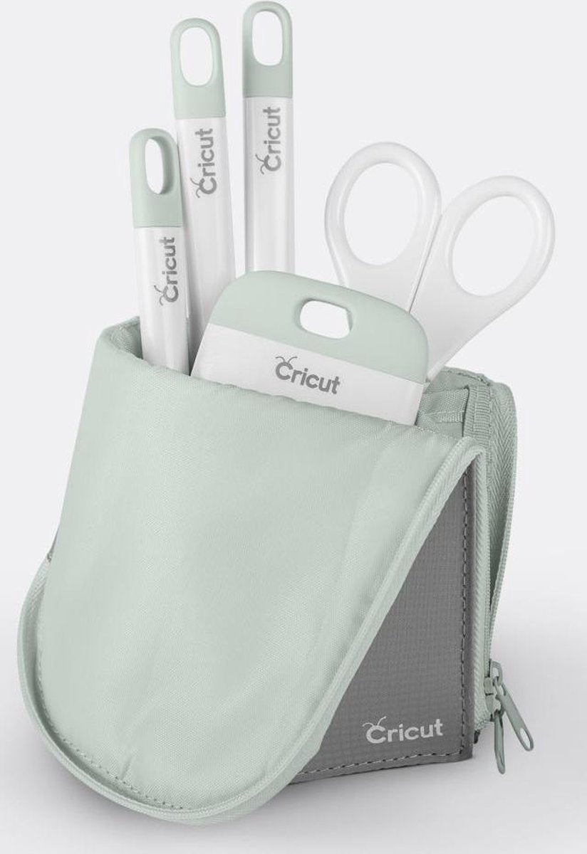 Cricut Etui - Rechtopstaand - Accessoires etui - Ritssluiting - Mint