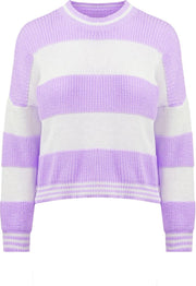 Striped sweater lilac
