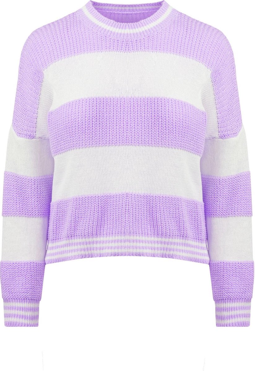 Striped sweater lilac