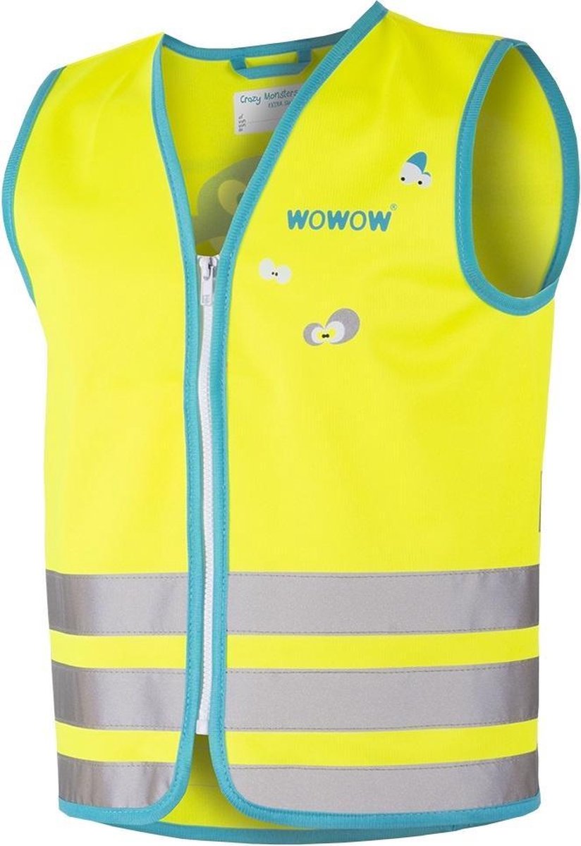 Wowow Veiligheidshesje Crazy Monster Polyester Geel Maat Xs