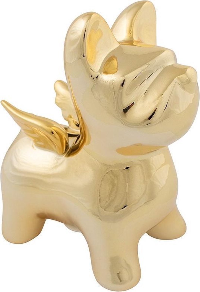 spaarpot bulldog vleugels goud large