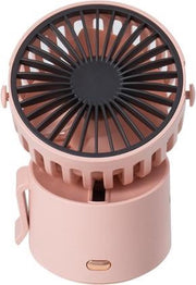 F852 draagbare draagbare USB mini hangende nekventilator (begonia poeder)