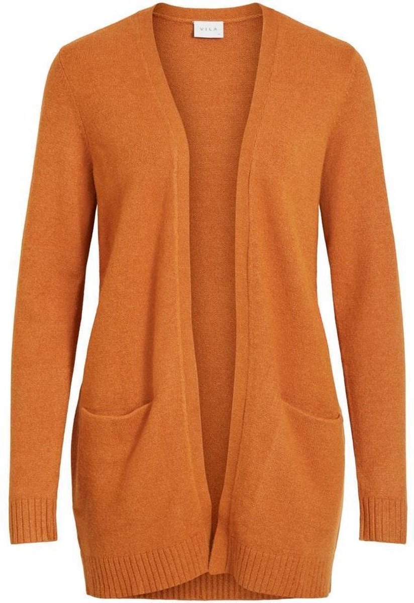 Viril Open L/s Knit Cardigan - Noos 14044041 Pumpkin Spice/melange