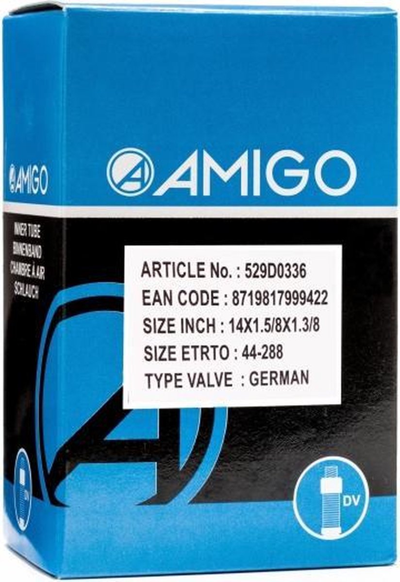 Amigo Binnenband - 14 inch - ETRTO 44-288 - Dunlop ventiel