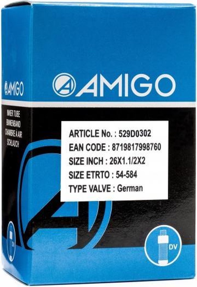 Amigo Binnenband - 26 inch - ETRTO 54-584 - Dunlop ventiel