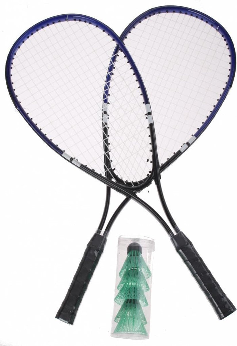 Amigo Speed Badmintonset Blauw 8-delig