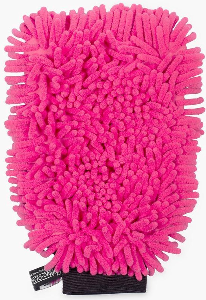 Muc-Off Auto Motor Fiets 2 in 1 Microvezel Washandschoen Roze uto Was Handschoen Wassen & Schoonmaken Microvezeldoek Autohandschoen Schoonmaakdoekjes